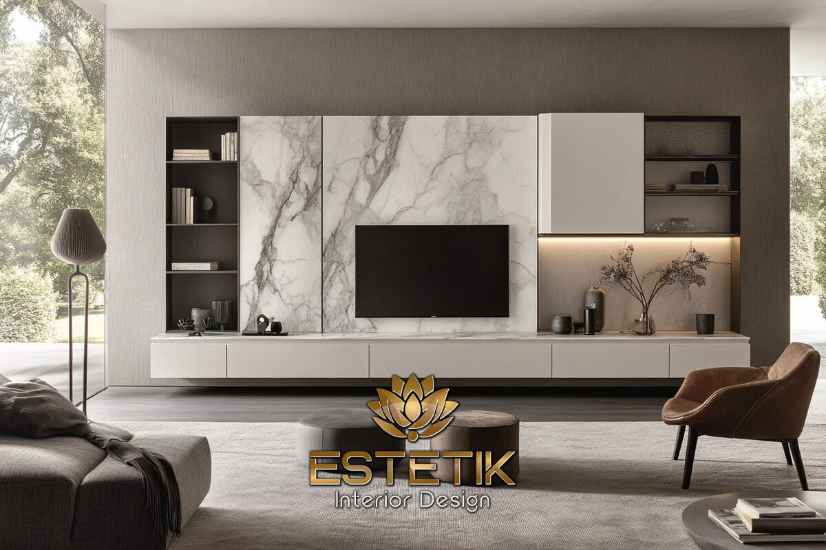 kamar tidur dengan furnitur minimalis