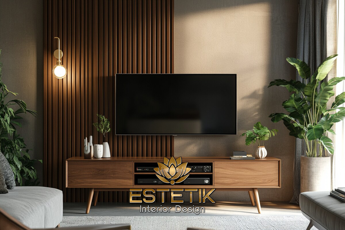 ruang kerja dengan furnitur minimalis