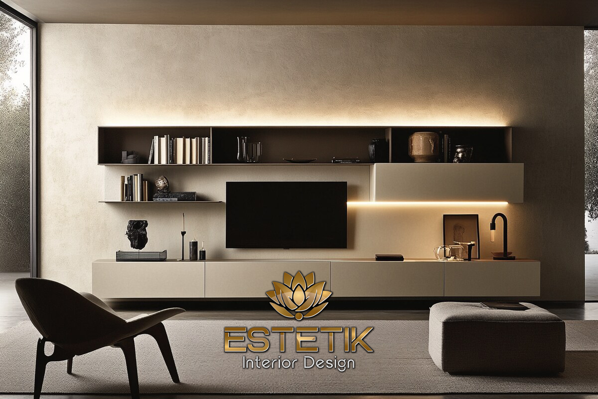 ruang tamu minimalis dengan furnitur elegan