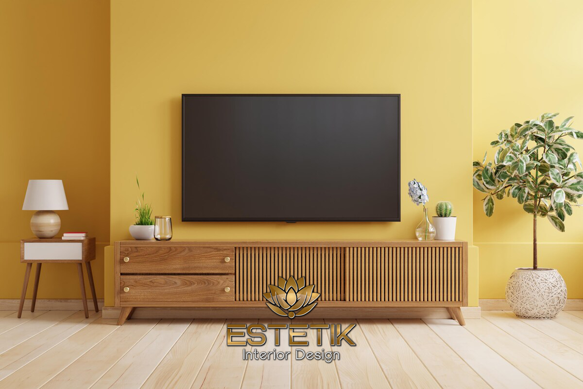 ruang tamu kecil yang fungsional