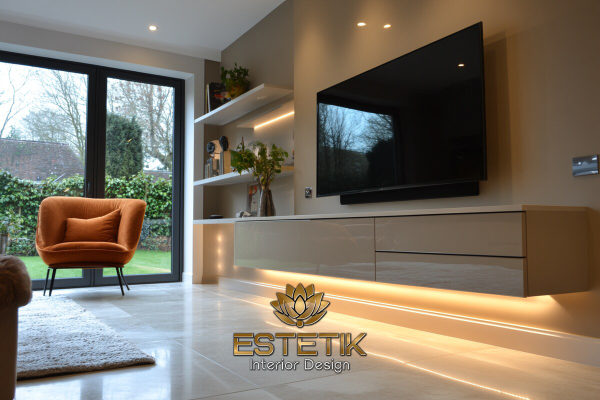 ruang tamu dengan sentuhan bohemian